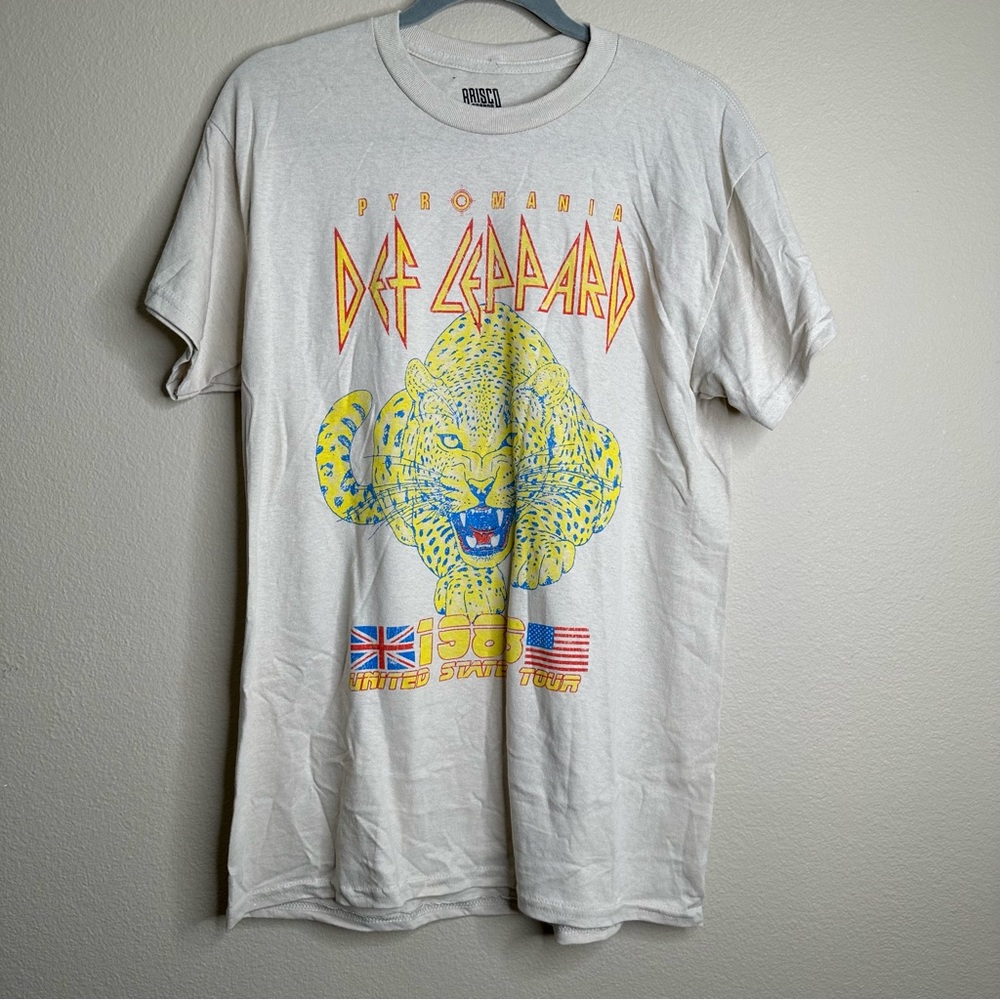 Def Leppard Band Tee 1983 US Tour Women’s Size Medium NWOT